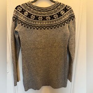 Skhoop Gray Tunic Wool Sweater